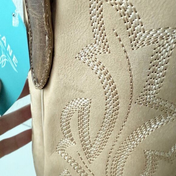 Lane SARATOGA Womens Square Toe Cowboy Boots 11 Desert Clay Western Cowgirl - Picture 3 of 13